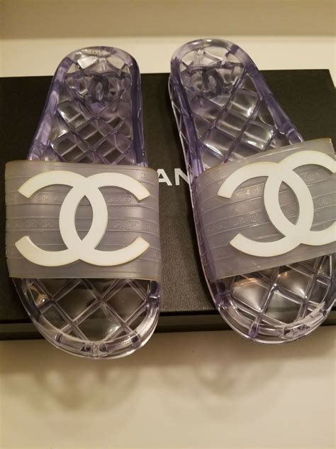 Chanel jelly slides